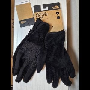 The North Face Womens Osito Etip Black Gloves Medium New